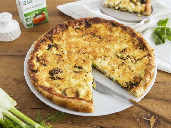 Quiche Au Fenouil A La Courgette Au Basilic Et Au Fromage De Chevre La Vie Claire