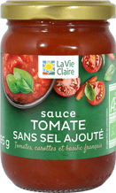 Sauce tomate sans sel ajouté